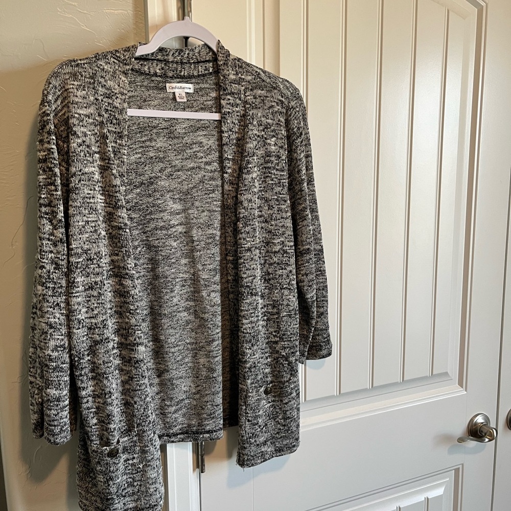Black and white sweater